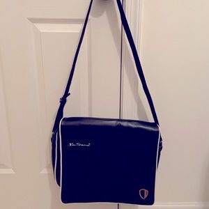 Ben Sherman messenger bag. Black and white